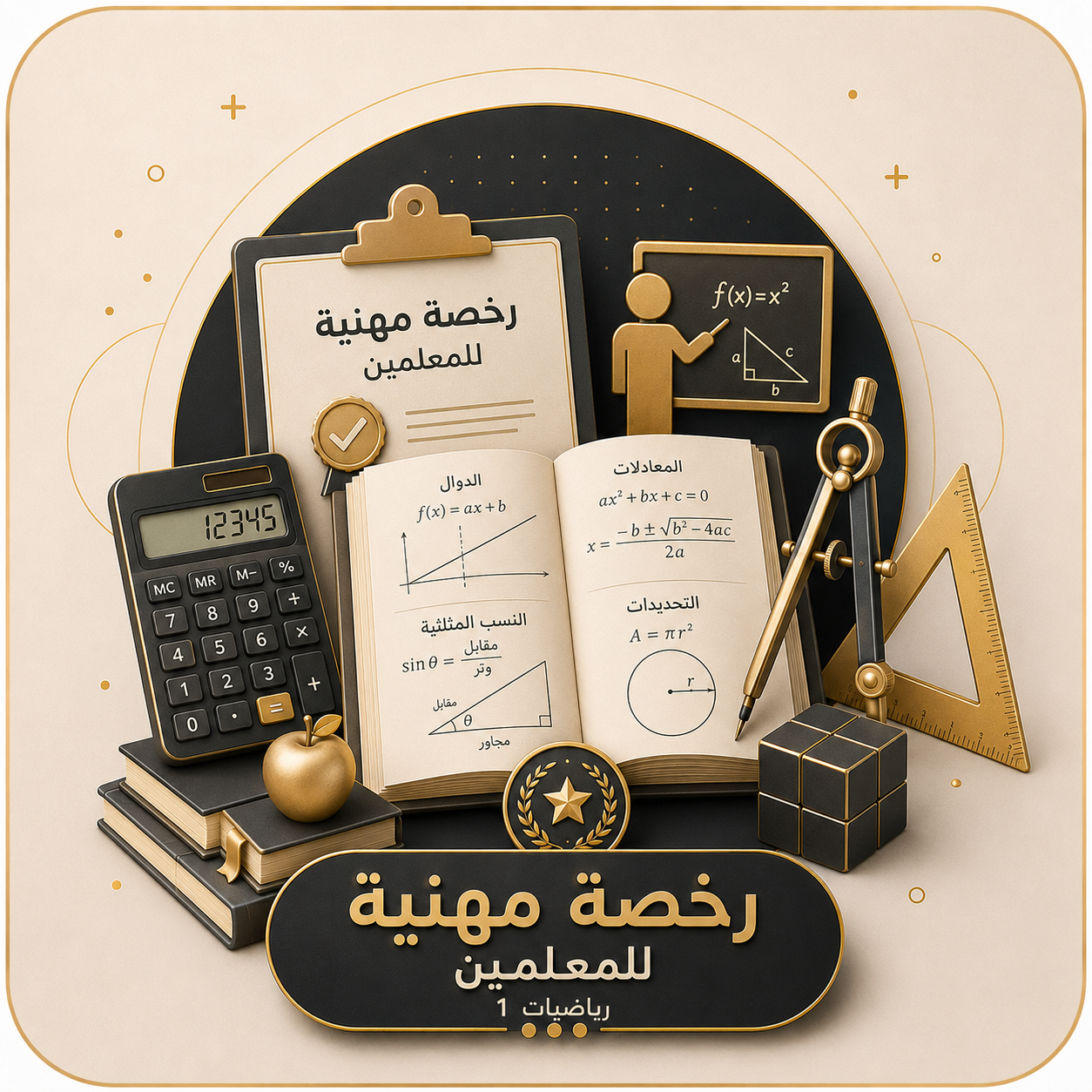 رخصة مهنية للمعلمين رياضيات 