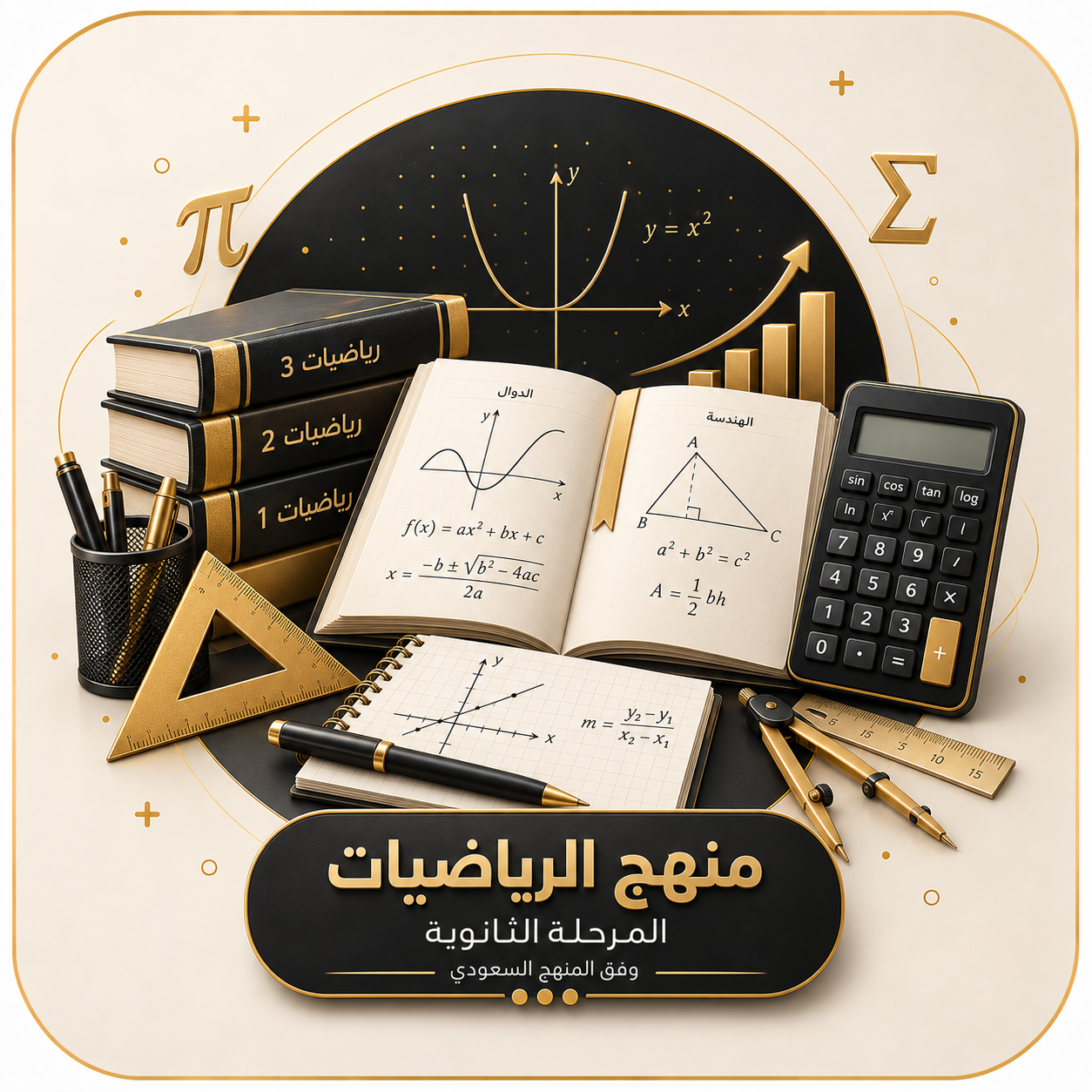 رياضيات المنهج السعودي المرحلة الثانوية